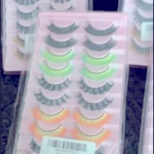 Colorful False Eyelashes Set